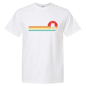 Retro Hockey Striped Logo Garment-Dyed Heavyweight T-Shirt