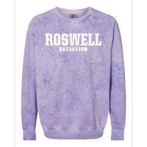 Roswell High School Football Hs Colorblast Crewneck Sweatshirt