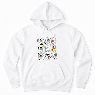 Retro Halloween Science Teacher Ghost Laboratory Teacher Hoodie