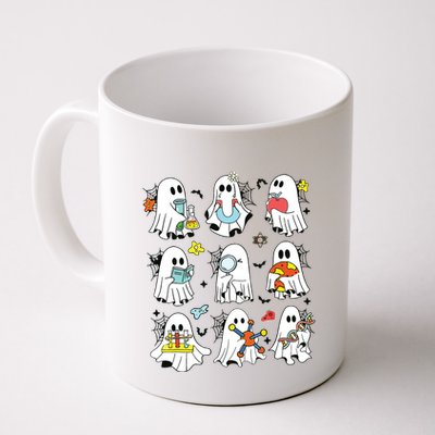 Retro Halloween Science Teacher Ghost Laboratory Teacher Mug