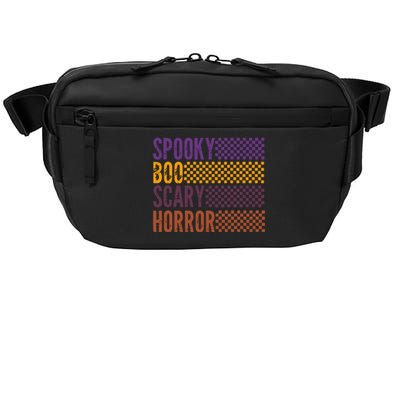 Retro Halloween Spooky Boo Scary Horror Halloween Vibes Spooky Crossbody Pack