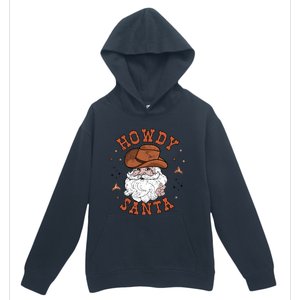 Retro Howdy Santa Cowboy Cowgirl Western Howdy Christmas Urban Pullover Hoodie