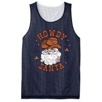 Retro Howdy Santa Cowboy Cowgirl Western Howdy Christmas Mesh Reversible Basketball Jersey Tank