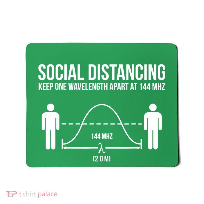 Radio Ham Social Distancing Mousepad