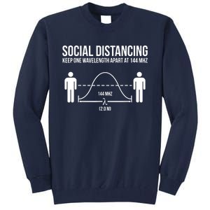 Radio Ham Social Distancing Tall Sweatshirt