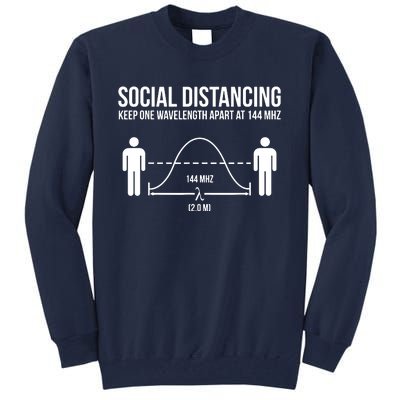 Radio Ham Social Distancing Tall Sweatshirt