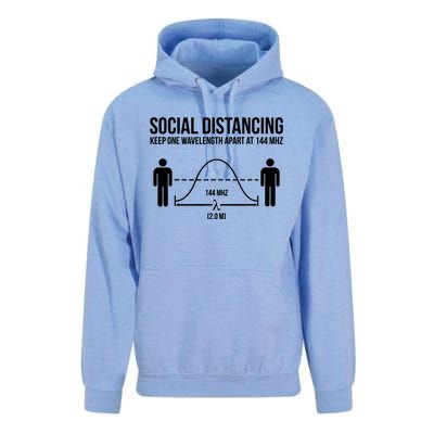 Radio Ham Social Distancing Unisex Surf Hoodie