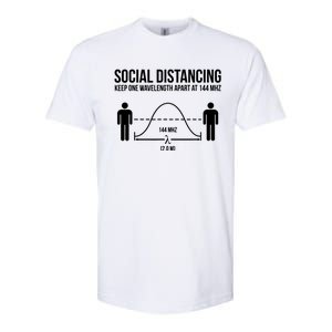 Radio Ham Social Distancing Softstyle CVC T-Shirt