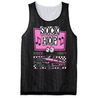 Retro Hop Sock 50s Rock Roll Party Pink Classic Theme Mesh Reversible Basketball Jersey Tank