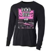 Retro Hop Sock 50s Rock Roll Party Pink Classic Theme Cooling Performance Long Sleeve Crew