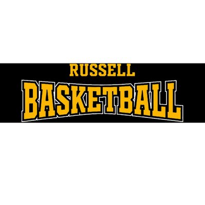 Russell High School Basketball Warp Hs Bumper Sticker