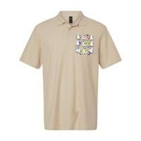 Retro Halloween Science Teacher Ghost Laboratory Teacher Softstyle Adult Sport Polo