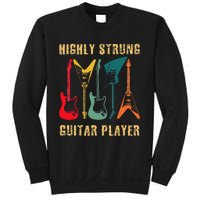 Retro Highly Strung Funny Lead Bass Guitarist Humor Sweatshirt