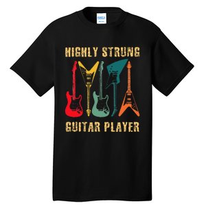 Retro Highly Strung Funny Lead Bass Guitarist Humor Tall T-Shirt