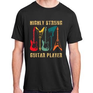 Retro Highly Strung Funny Lead Bass Guitarist Humor Adult ChromaSoft Performance T-Shirt