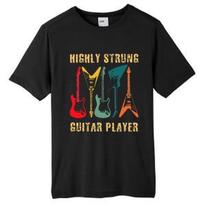 Retro Highly Strung Funny Lead Bass Guitarist Humor Tall Fusion ChromaSoft Performance T-Shirt