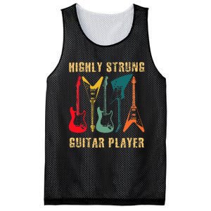 Retro Highly Strung Funny Lead Bass Guitarist Humor Mesh Reversible Basketball Jersey Tank