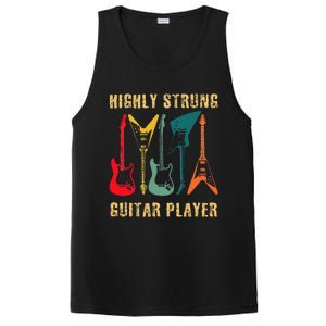 Retro Highly Strung Funny Lead Bass Guitarist Humor PosiCharge Competitor Tank