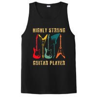 Retro Highly Strung Funny Lead Bass Guitarist Humor PosiCharge Competitor Tank