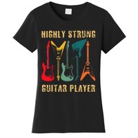 Retro Highly Strung Funny Lead Bass Guitarist Humor Women's T-Shirt