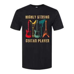 Retro Highly Strung Funny Lead Bass Guitarist Humor Softstyle CVC T-Shirt