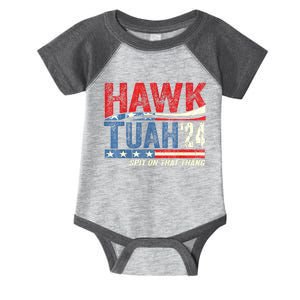 Retro Hawk Tuah 24 Spit On That Thang Gift Infant Baby Jersey Bodysuit