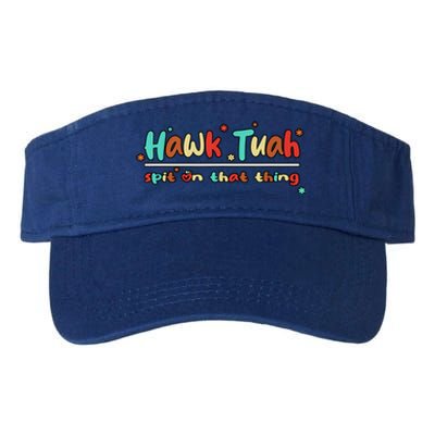 Retro Hawk Tuah Spit On That Thing Gift Valucap Bio-Washed Visor