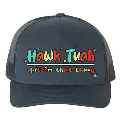 Retro Hawk Tuah Spit On That Thing Gift Yupoong Adult 5-Panel Trucker Hat