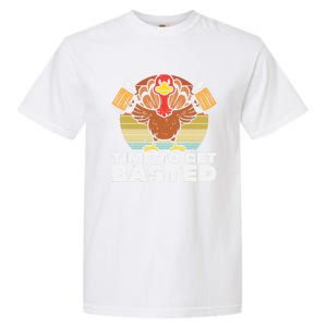 Retro Happy Thanksgiving Turkey Time To Get Basted Garment-Dyed Heavyweight T-Shirt