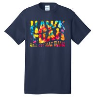 Retro Hippie Tie Dye Hawk Tuah Spit On That Thang Tall T-Shirt