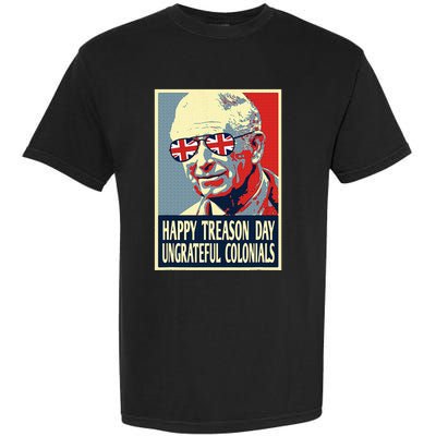 Retro Happy Treason Day 4th Of July British Colonials Flag Garment-Dyed Heavyweight T-Shirt