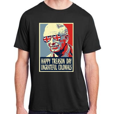 Retro Happy Treason Day 4th Of July British Colonials Flag Adult ChromaSoft Performance T-Shirt