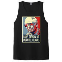 Retro Happy Treason Day 4th Of July British Colonials Flag PosiCharge Competitor Tank