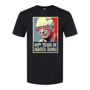 Retro Happy Treason Day 4th Of July British Colonials Flag Softstyle® CVC T-Shirt