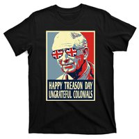 Retro Happy Treason Day 4th Of July British Colonials Flag T-Shirt