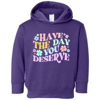 Retro Have The Day You Deserve Toddler Hoodie