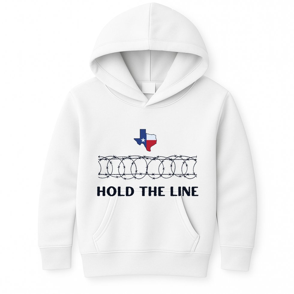 Republican Hold The Line Patriotic Kids Hoodie