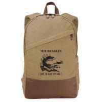 Rabbit Hunting The Beagles Love To Hear Em Sing Cotton Canvas Backpack