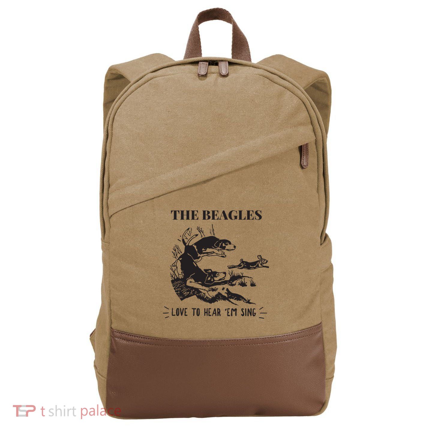 Rabbit Hunting The Beagles Love To Hear Em Sing Cotton Canvas Backpack