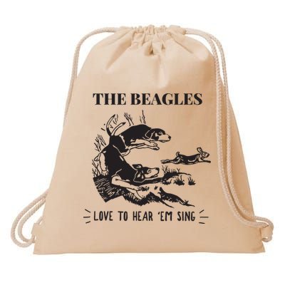Rabbit Hunting The Beagles Love To Hear Em Sing Drawstring Bag