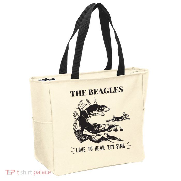 Rabbit Hunting The Beagles Love To Hear Em Sing Zip Tote Bag