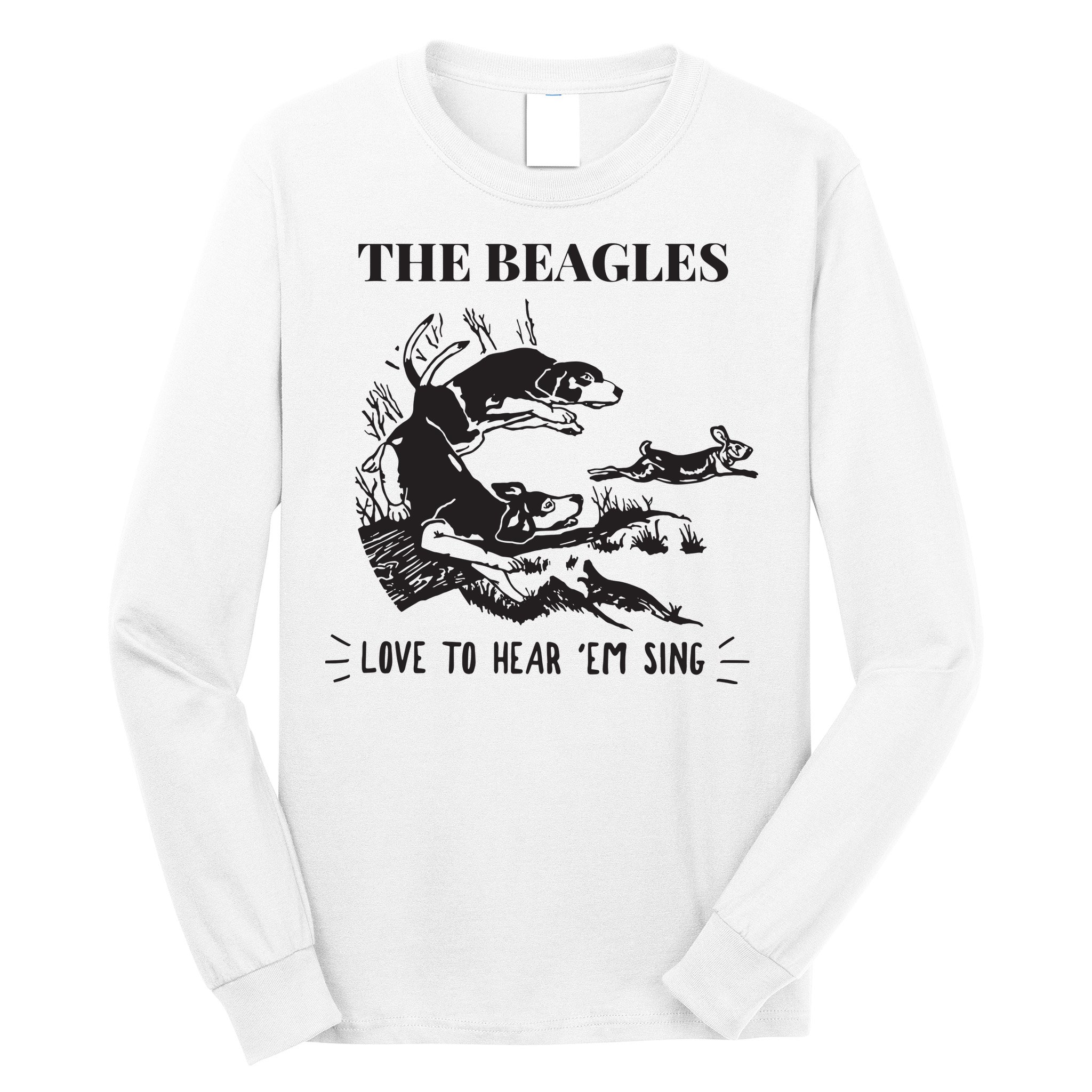 Rabbit Hunting The Beagles Love To Hear Em Sing Long Sleeve Shirt