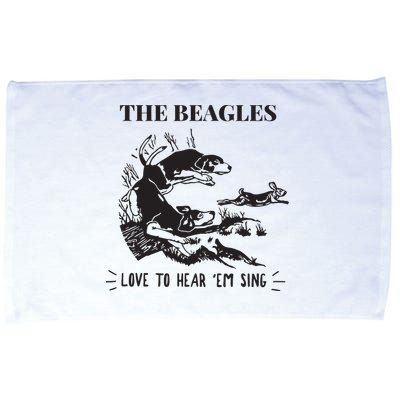 Rabbit Hunting The Beagles Love To Hear Em Sing Microfiber Hand Towel
