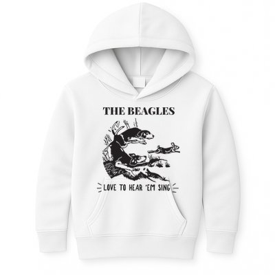 Rabbit Hunting The Beagles Love To Hear Em Sing Kids Hoodie