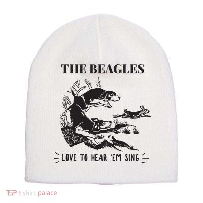 Rabbit Hunting The Beagles Love To Hear Em Sing Short Acrylic Beanie