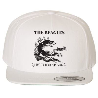 Rabbit Hunting The Beagles Love To Hear Em Sing Wool Snapback Cap