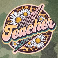 Retro Hippie Teacher Legacy Tie Dye Trucker Hat