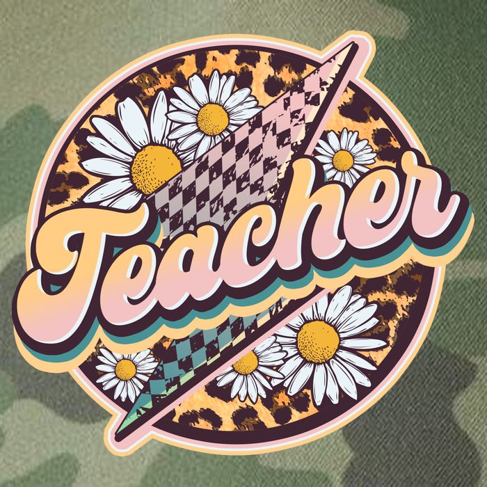 Retro Hippie Teacher Legacy Tie Dye Trucker Hat