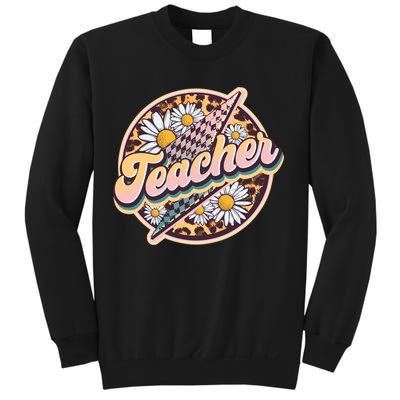 Retro Hippie Teacher Sweatshirt