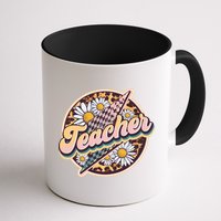 Retro Hippie Teacher Mug